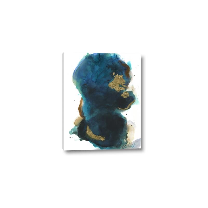 Picture of Blue & Gold Flow II _GroupedProduct_Rectangle_Portrait_Canvas_