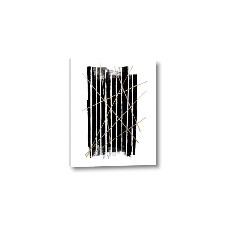 Picture of Black With Gold Fine Lines _GroupedProduct_Rectangle_Portrait_Canvas_