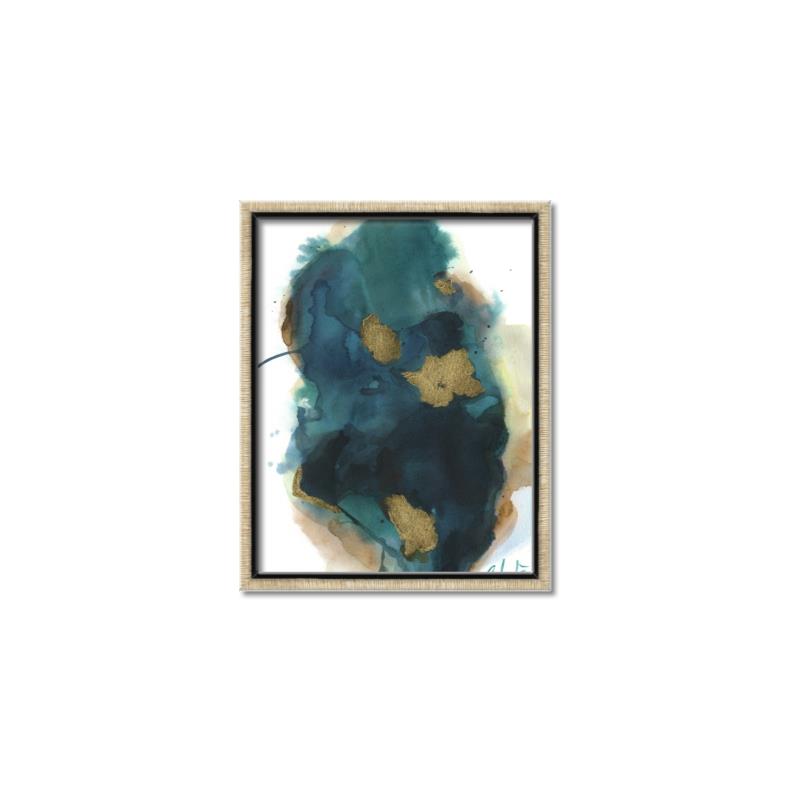 Picture of Blue & Gold Flow I  _GroupedProduct_Rectangle_Portrait_Canvas_Framed_
