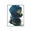 Picture of Blue & Gold Flow II _GroupedProduct_Rectangle_Portrait_Canvas_Framed_