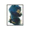 Picture of Blue & Gold Flow II _GroupedProduct_Rectangle_Portrait_Canvas_Framed_