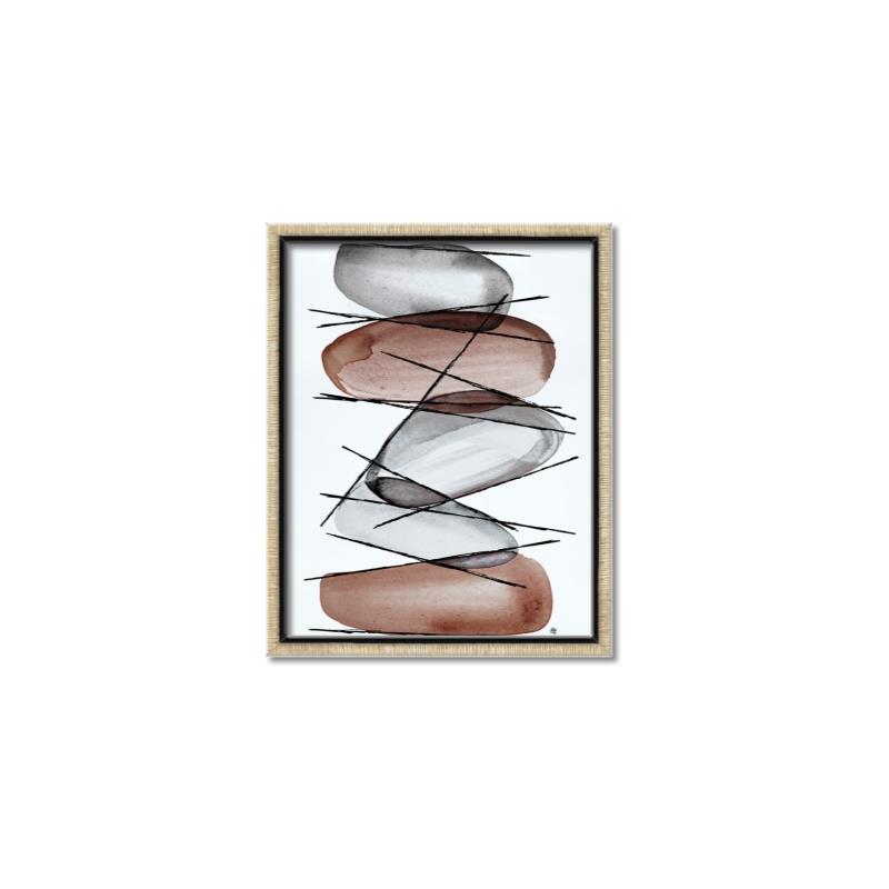 Picture of Stacking Rocks II _GroupedProduct_Rectangle_Portrait_Canvas_Framed_
