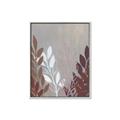 Picture of Brown And White Leaves I _GroupedProduct_Rectangle_Portrait_Canvas_Framed_