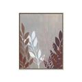Picture of Brown And White Leaves I _GroupedProduct_Rectangle_Portrait_Canvas_Framed_
