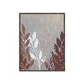 Picture of Brown And White Leaves I _GroupedProduct_Rectangle_Portrait_Canvas_Framed_