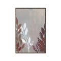 Picture of Brown And White Leaves I _GroupedProduct_Rectangle_Portrait_Canvas_Framed_