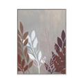 Picture of Brown And White Leaves I _GroupedProduct_Rectangle_Portrait_Canvas_Framed_