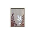 Picture of Brown And White Leaves II _GroupedProduct_Rectangle_Portrait_Canvas_Framed_