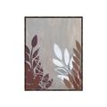 Picture of Brown And White Leaves II _GroupedProduct_Rectangle_Portrait_Canvas_Framed_