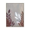 Picture of Brown And White Leaves II _GroupedProduct_Rectangle_Portrait_Canvas_Framed_