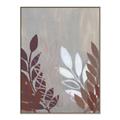 Picture of Brown And White Leaves II _GroupedProduct_Rectangle_Portrait_Canvas_Framed_