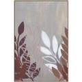 Picture of Brown And White Leaves II _GroupedProduct_Rectangle_Portrait_Canvas_Framed_