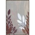 Picture of Brown And White Leaves II _GroupedProduct_Rectangle_Portrait_Canvas_Framed_
