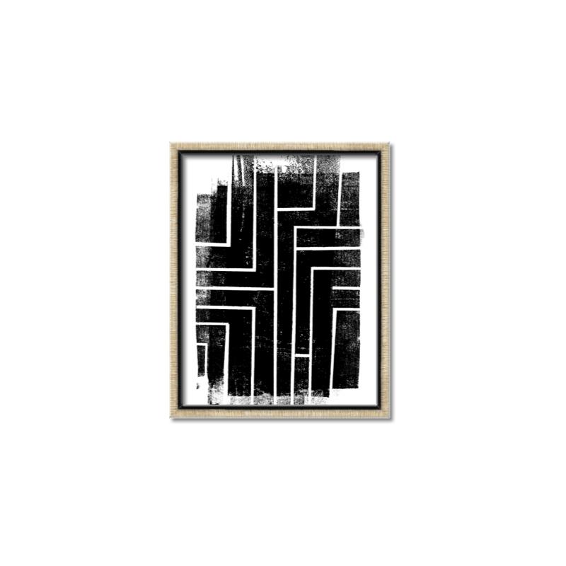 Picture of Simple Maze I _GroupedProduct_Rectangle_Portrait_Canvas_Framed_