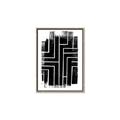 Picture of Simple Maze I _GroupedProduct_Rectangle_Portrait_Canvas_Framed_