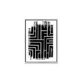 Picture of Simple Maze IV _GroupedProduct_Rectangle_Portrait_Canvas_Framed_