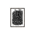 Picture of Simple Maze IV _GroupedProduct_Rectangle_Portrait_Canvas_Framed_