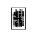 Picture of Simple Maze IV _GroupedProduct_Rectangle_Portrait_Canvas_Framed_