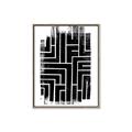 Picture of Simple Maze IV _GroupedProduct_Rectangle_Portrait_Canvas_Framed_