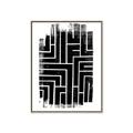 Picture of Simple Maze IV _GroupedProduct_Rectangle_Portrait_Canvas_Framed_