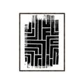 Picture of Simple Maze IV _GroupedProduct_Rectangle_Portrait_Canvas_Framed_