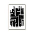 Picture of Simple Maze IV _GroupedProduct_Rectangle_Portrait_Canvas_Framed_