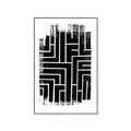 Picture of Simple Maze IV _GroupedProduct_Rectangle_Portrait_Canvas_Framed_