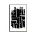 Picture of Simple Maze IV _GroupedProduct_Rectangle_Portrait_Canvas_Framed_