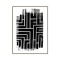 Picture of Simple Maze IV _GroupedProduct_Rectangle_Portrait_Canvas_Framed_
