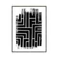 Picture of Simple Maze IV _GroupedProduct_Rectangle_Portrait_Canvas_Framed_