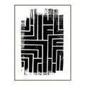 Picture of Simple Maze IV _GroupedProduct_Rectangle_Portrait_Canvas_Framed_