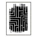 Picture of Simple Maze IV _GroupedProduct_Rectangle_Portrait_Canvas_Framed_