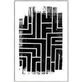 Picture of Simple Maze IV _GroupedProduct_Rectangle_Portrait_Canvas_Framed_