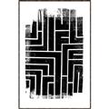Picture of Simple Maze IV _GroupedProduct_Rectangle_Portrait_Canvas_Framed_