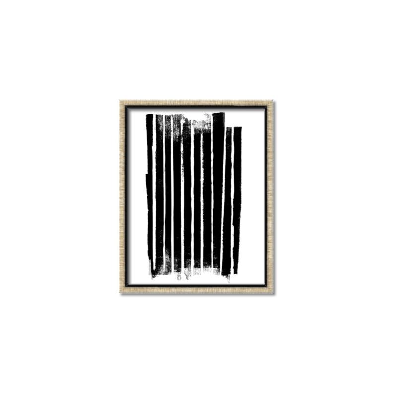 Picture of Gold & Black Lines III _GroupedProduct_Rectangle_Portrait_Canvas_Framed_