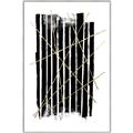 Picture of Black With Gold Fine Lines _GroupedProduct_Rectangle_Portrait_Canvas_Framed_