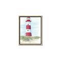 Picture of Red Lighthouse _GroupedProduct_Rectangle_Portrait_Canvas_Framed_