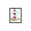 Picture of Red Lighthouse _GroupedProduct_Rectangle_Portrait_Canvas_Framed_