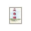 Picture of Red Lighthouse _GroupedProduct_Rectangle_Portrait_Canvas_Framed_
