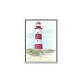 Picture of Red Lighthouse _GroupedProduct_Rectangle_Portrait_Canvas_Framed_