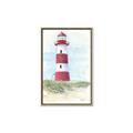 Picture of Red Lighthouse _GroupedProduct_Rectangle_Portrait_Canvas_Framed_