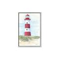 Picture of Red Lighthouse _GroupedProduct_Rectangle_Portrait_Canvas_Framed_