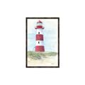 Picture of Red Lighthouse _GroupedProduct_Rectangle_Portrait_Canvas_Framed_
