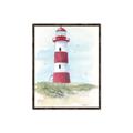 Picture of Red Lighthouse _GroupedProduct_Rectangle_Portrait_Canvas_Framed_