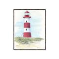 Picture of Red Lighthouse _GroupedProduct_Rectangle_Portrait_Canvas_Framed_