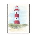 Picture of Red Lighthouse _GroupedProduct_Rectangle_Portrait_Canvas_Framed_