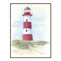Picture of Red Lighthouse _GroupedProduct_Rectangle_Portrait_Canvas_Framed_