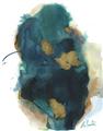 Picture of Blue & Gold Flow I  _GroupedProduct_Rectangle_Portrait_Unframed_Print_Only_