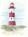 Picture of Red Lighthouse _GroupedProduct_Rectangle_Portrait_Unframed_Print_Only_