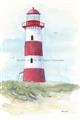 Picture of Red Lighthouse _GroupedProduct_Rectangle_Portrait_Unframed_Print_Only_